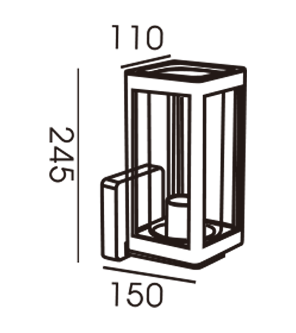 110 Glaskåpa upp och ner Vägglampa HR60122 110 Glaskåpa upp och ner Vägglampa HR60122