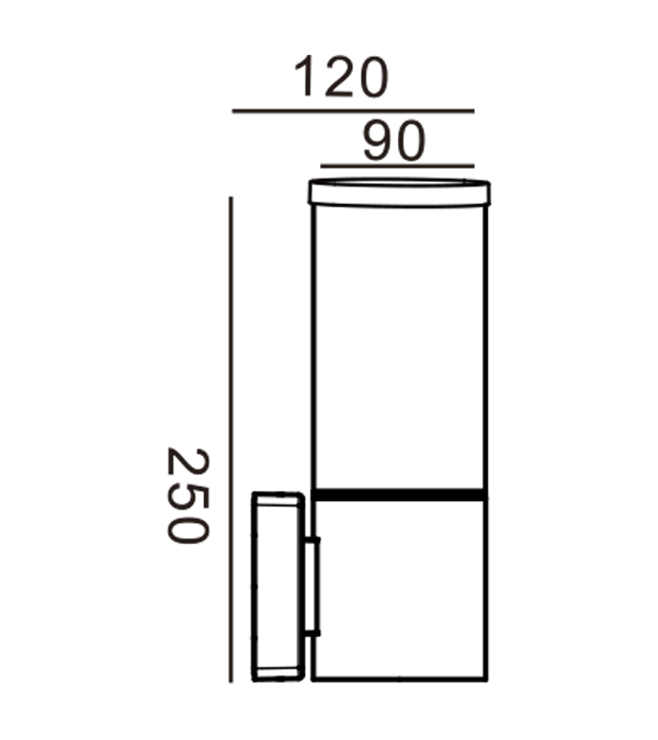90PC täckvägglampa HR60101 90PC täckvägglampa HR60101