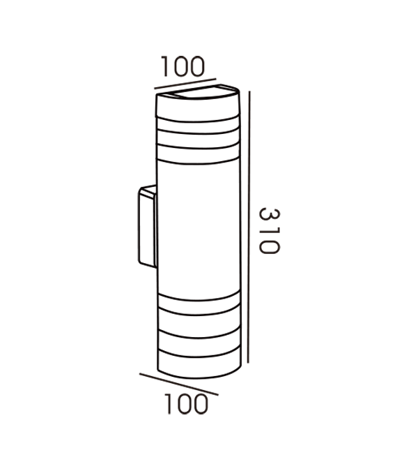 Halvcirkelformad vägglampa med dubbelt huvud HR60176 Halvcirkelformad vägglampa med dubbelt huvud HR60176