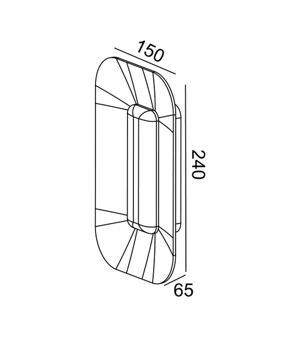 Pocherat ägg vägglampa HR60761 Pocherat ägg vägglampa HR60761