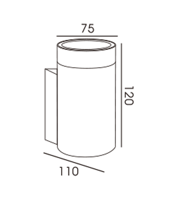 60 Aluminiumrör Envägsvägglampa (AK Special Base) HR60253 60 Aluminiumrör Envägsvägglampa (AK Special Base) HR60253