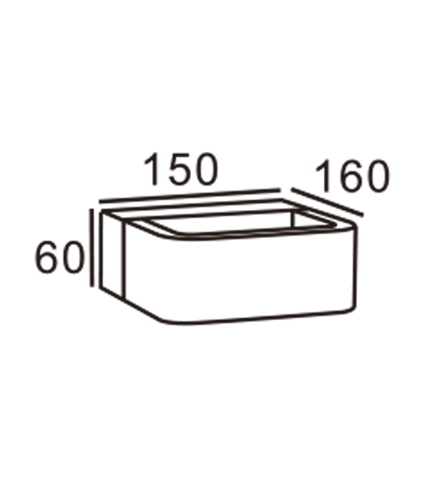 150 Rundad hörnvägglampa HR60071 150 Rundad hörnvägglampa HR60071