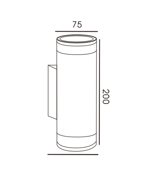 75 Pipe Double Deck Double Head PAMM Cover Vägglampa HR60278 75 Pipe Double Deck Double Head PAMM Cover Vägglampa HR60278