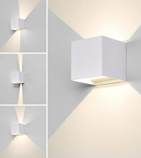 100 kvadrat LED dubbelriktad dimmer vägglampa HR60432-LED 100 kvadrat LED dubbelriktad dimmer vägglampa HR60432-LED