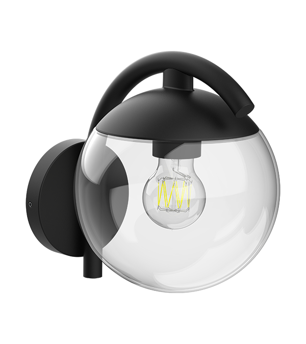 Parrot Bend rund glasvägglampa HR60671 Parrot Bend rund glasvägglampa HR60671