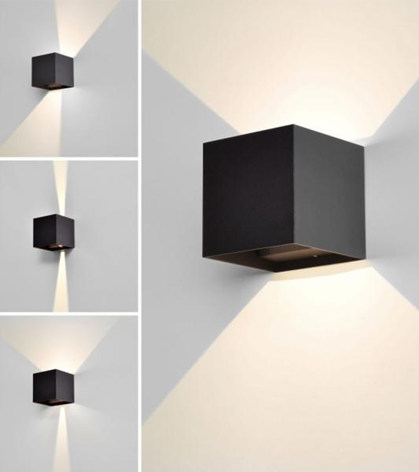 100 kvadrat LED dubbelriktad dimmer vägglampa HR60432-LED 100 kvadrat LED dubbelriktad dimmer vägglampa HR60432-LED