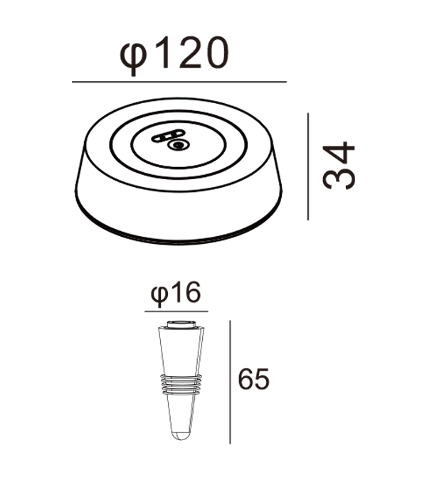Platt vinflaska laddningslampa HR95055 Platt vinflaska laddningslampa HR95055