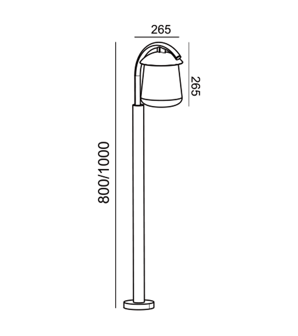 Parrot Flat Top Glas Trädgårdslampa HR60701-800 Parrot Flat Top Glas Trädgårdslampa HR60701-800