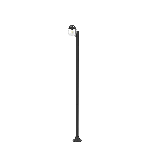 Enkelt huvud runt glas trädgårdslampa HR60692 Enkelt huvud runt glas trädgårdslampa HR60692