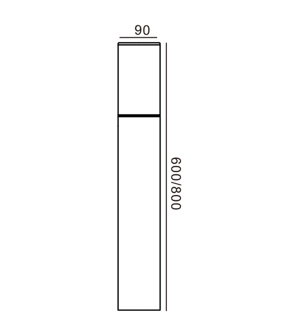 Smoky Grey Cylindrical Garden Lights HR60465-800 Smoky Grey Cylindrical Garden Lights HR60465-800