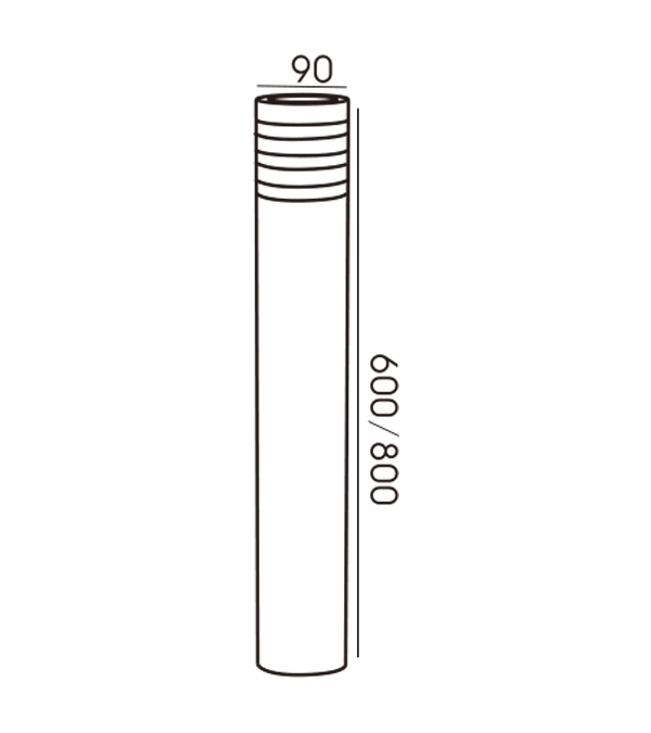 90 Cirkulär trelagers transparent trädgårdslampa HR60063-800 90 Cirkulär trelagers transparent trädgårdslampa HR60063-800