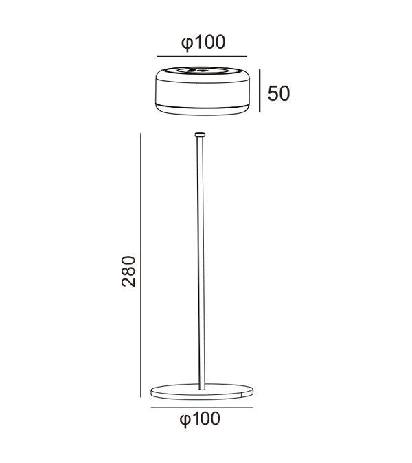 300 Hög skrivbordslampa HR95002-330 300 Hög skrivbordslampa HR95002-330