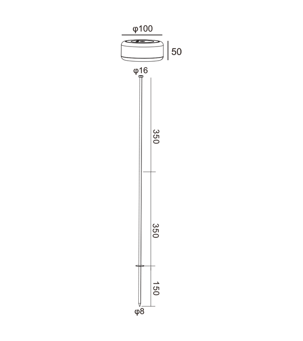 400 High Black Body Uppladdningsbart ljus HR95004-400 400 High Black Body Uppladdningsbart ljus HR95004-400