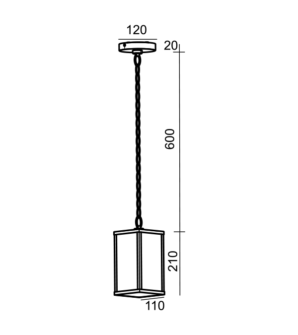 Fyrsidig glasljuskontrollkrona HR60722-830 Fyrsidig glasljuskontrollkrona HR60722-830