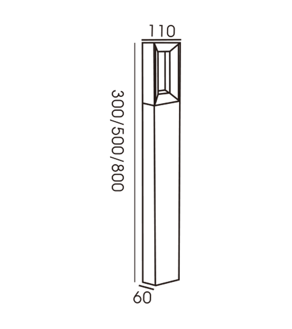 110 Quad Slope Light Garden Light HR60092-300 110 Quad Slope Light Garden Light HR60092-300