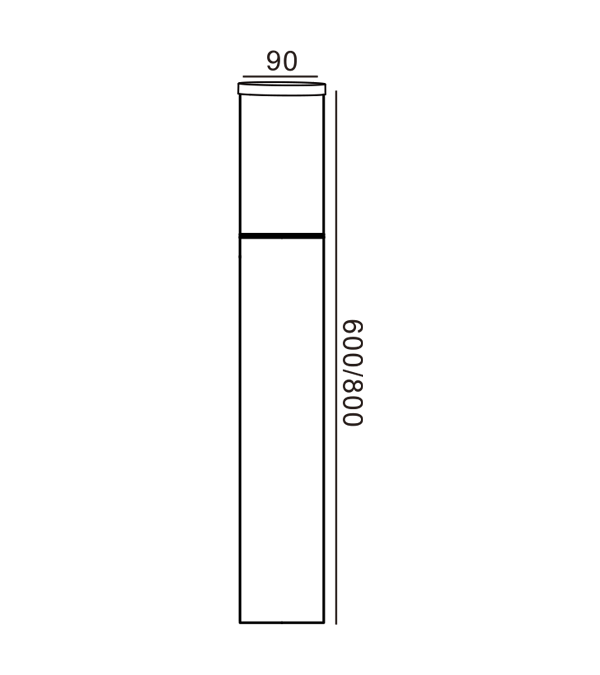 90st Täckt Väggträdgårdslampa HR60101-800 90st Täckt Väggträdgårdslampa HR60101-800
