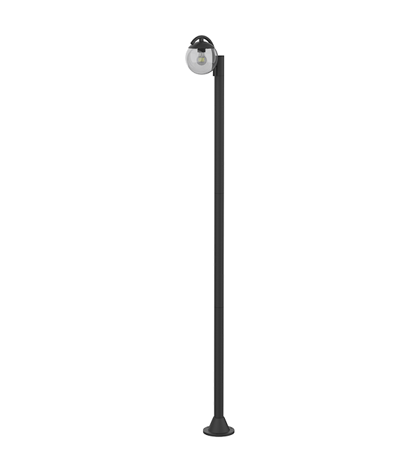 Enkelt huvud runt glas trädgårdslampa HR60692 Enkelt huvud runt glas trädgårdslampa HR60692