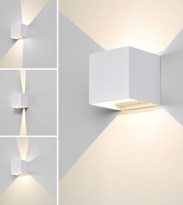 100 kvadrat LED dubbelriktad dimmer vägglampa HR60432-LED 100 kvadrat LED dubbelriktad dimmer vägglampa HR60432-LED